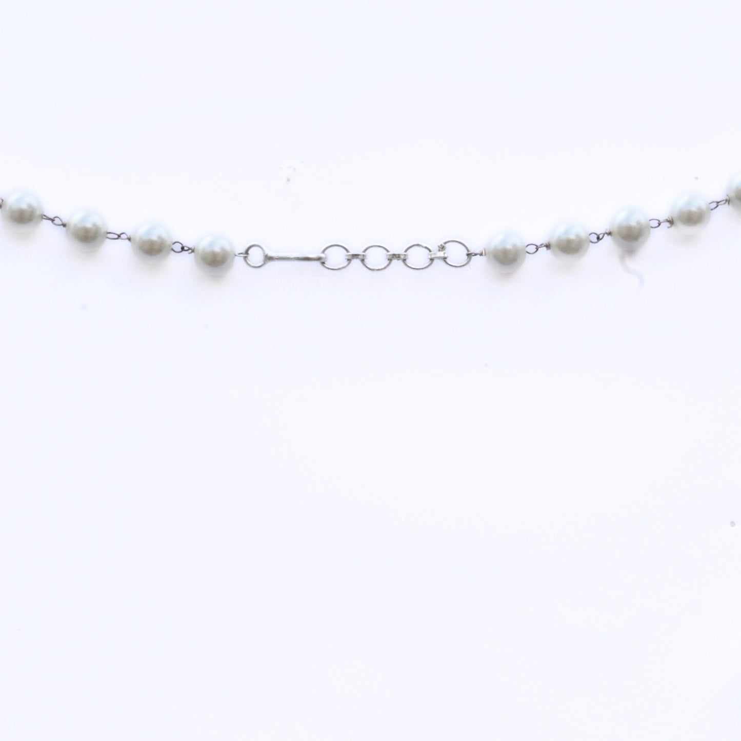 Pearl Mirage Rhodium Plated Necklace