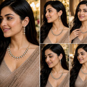 Kundan Gold Plated Necklace Set with Earrings