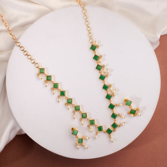 Veloura Gold Plated Necklace Set