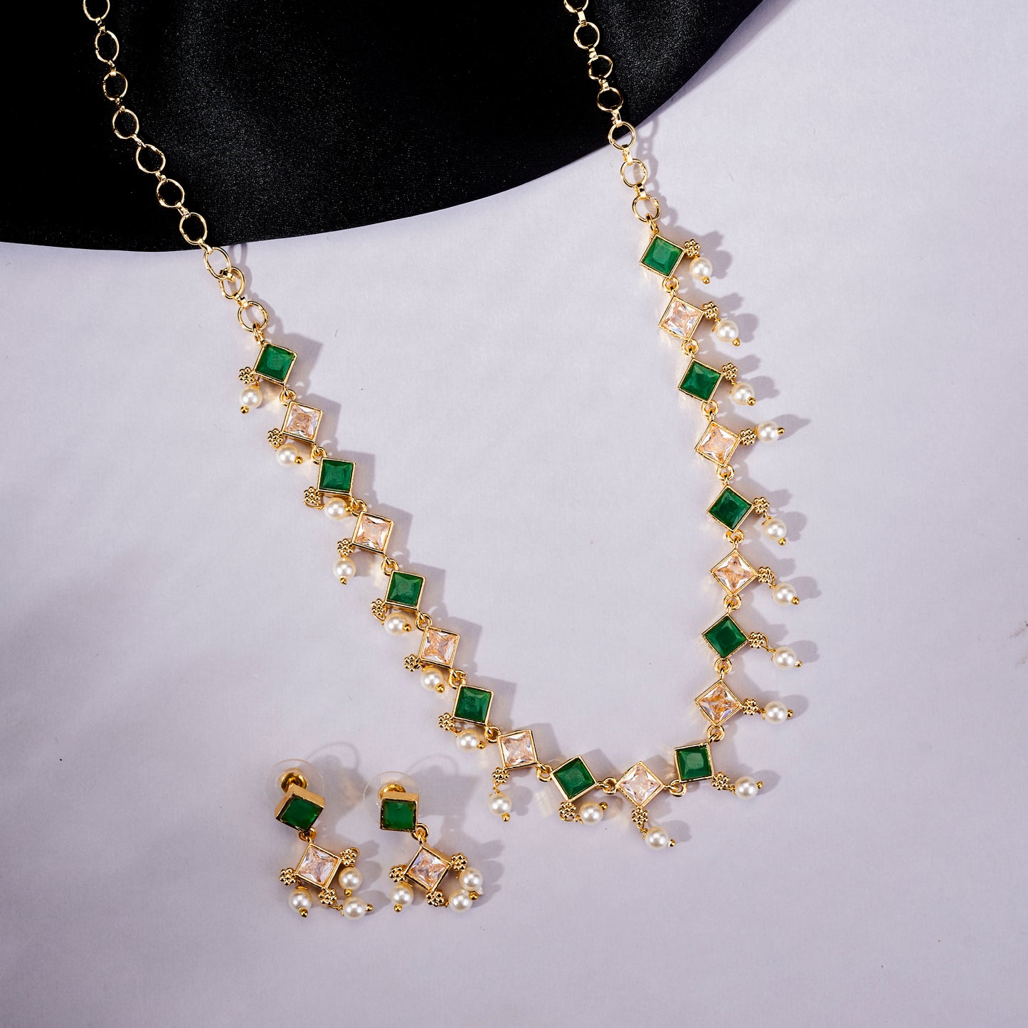 Veloura Gold Plated Necklace Set