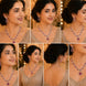 Leaflet Motif Rhodium Plated Necklace Set