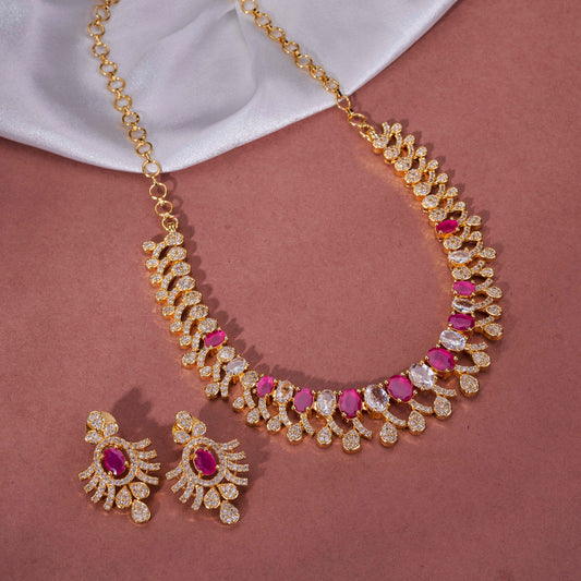 Glorious Enchanted Gold Plated Necklace Set