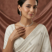 Dazzling Glacier Rhodium Plated Necklace Set