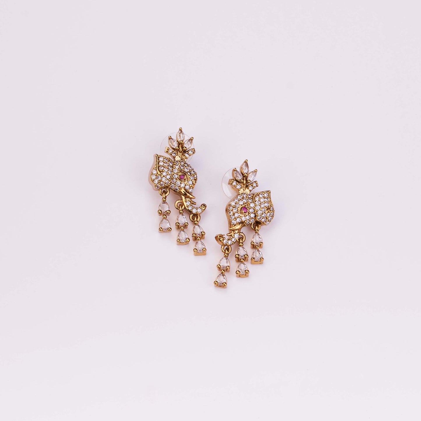 Gajanan Mehendi Plated Necklace Set