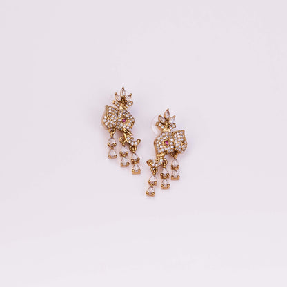 Gajanan Mehendi Plated Necklace Set