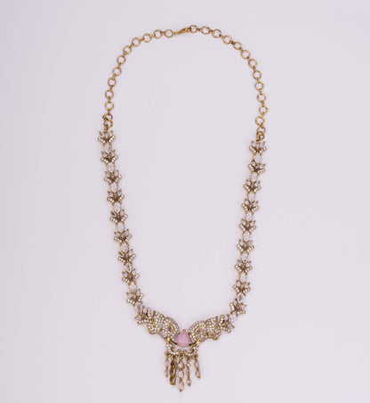 Gajanan Mehendi Plated Necklace Set