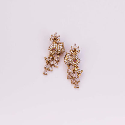 Gajanan Mehendi Plated Necklace Set