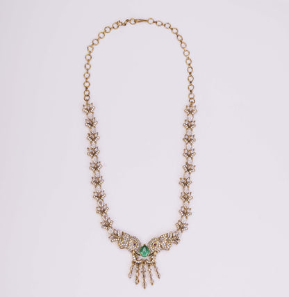 Gajanan Mehendi Plated Necklace Set