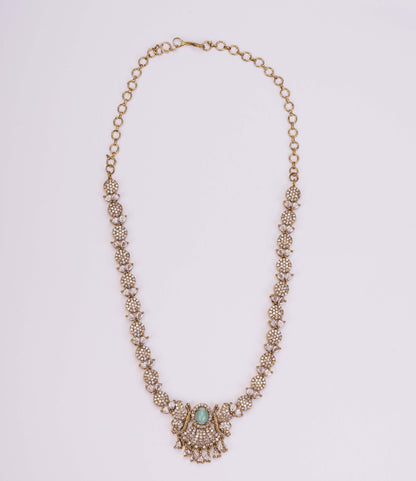 Enchanted Butterfly Mehendi Plated Necklace Set