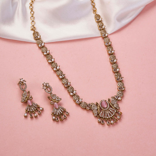 Enchanted Butterfly Mehendi Plated Necklace Set