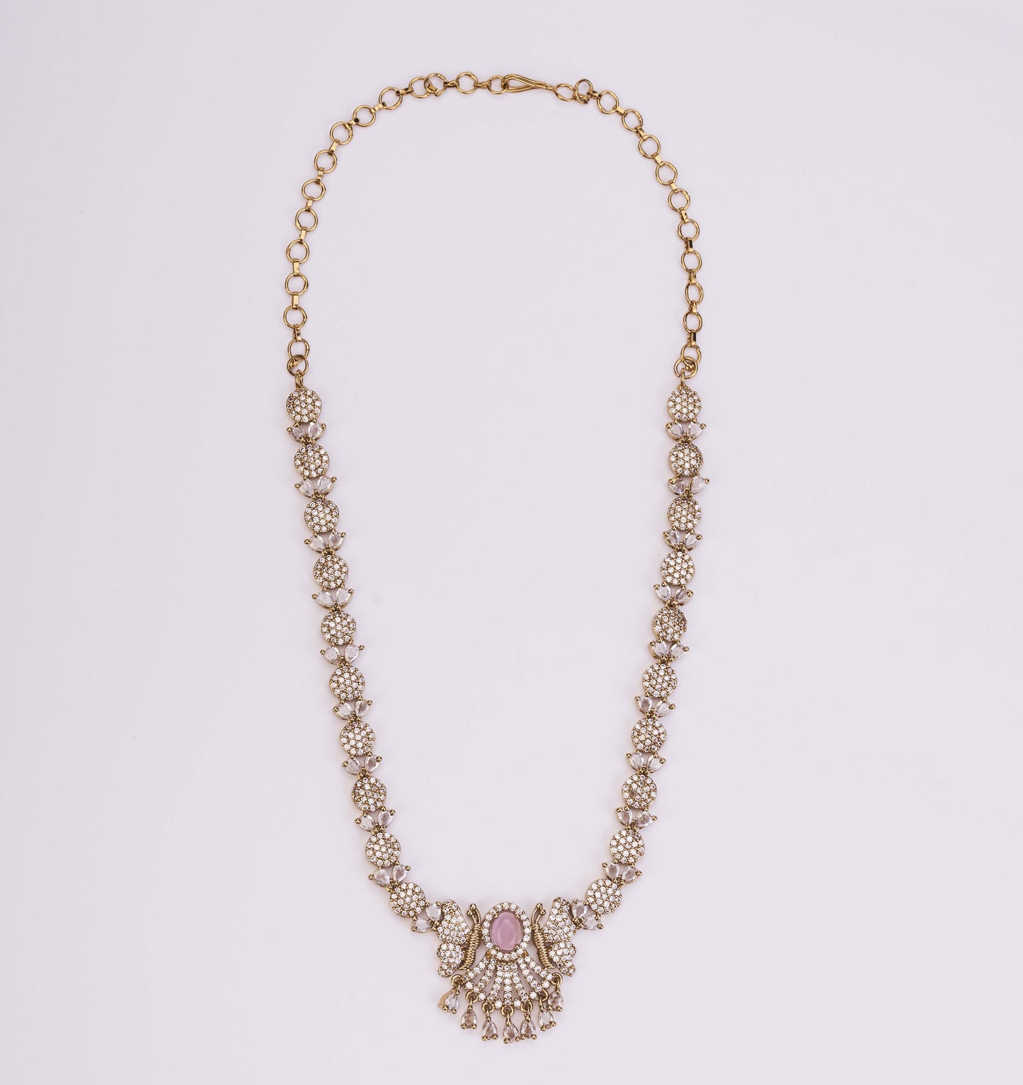 Enchanted Butterfly Mehendi Plated Necklace Set