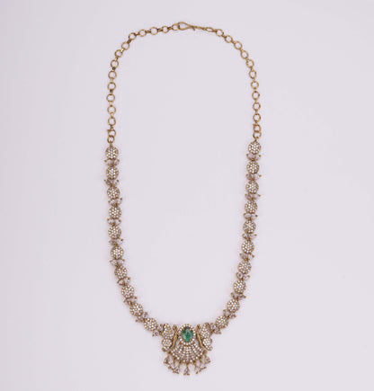 Enchanted Butterfly Mehendi Plated Necklace Set