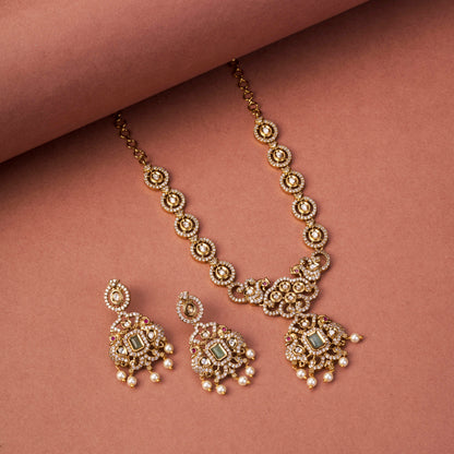Adorable Enchanted Mehendi Plated Necklcace Set