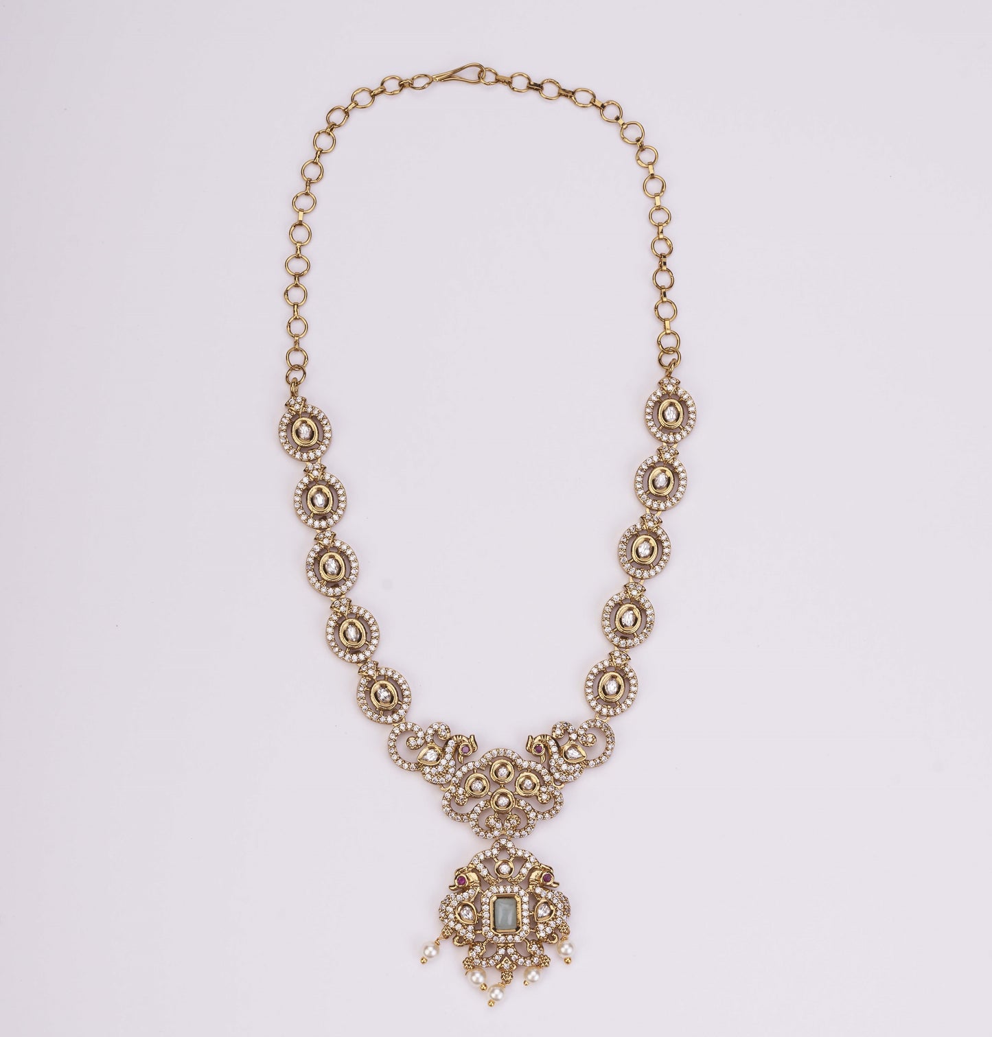 Adorable Enchanted Mehendi Plated Necklcace Set