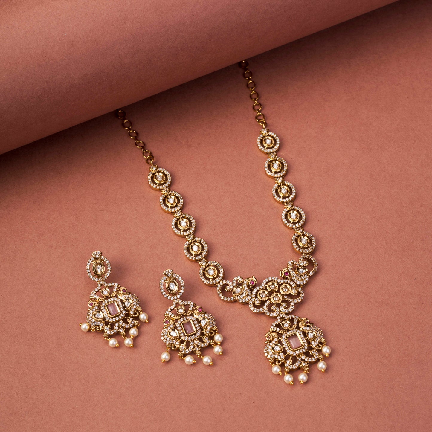 Adorable Enchanted Mehendi Plated Necklcace Set
