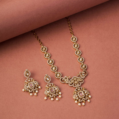 Adorable Enchanted Mehendi Plated Necklcace Set