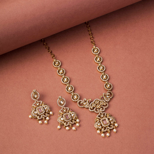 Adorable Enchanted Mehendi Plated Necklcace Set