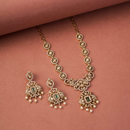 Adorable Enchanted Mehendi Plated Necklcace Set