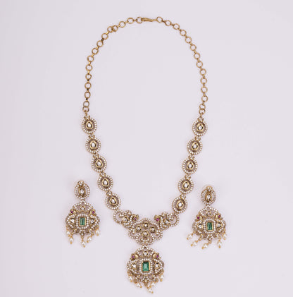 Adorable Enchanted Mehendi Plated Necklcace Set
