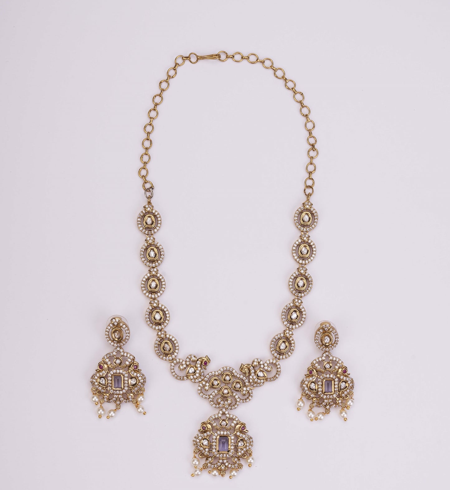 Adorable Enchanted Mehendi Plated Necklcace Set
