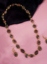 Leaf Enchanted Mehendi Plated Neclace Set with Earrings