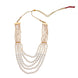Multi-Strand Beaded Gold Plated Necklace