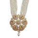 Gold Plated Kundan Pearl Long Necklace Set