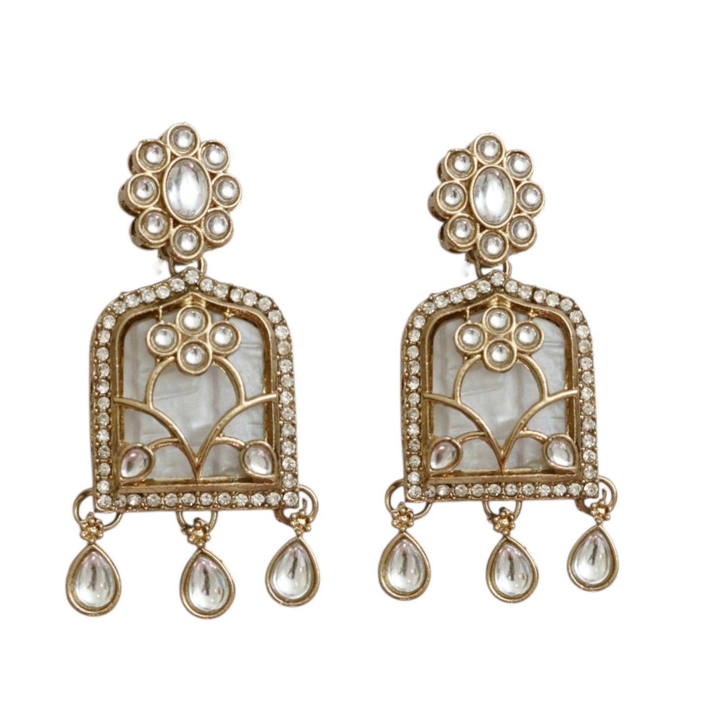 Rajmahal Kundan Neclace Set with Earrings