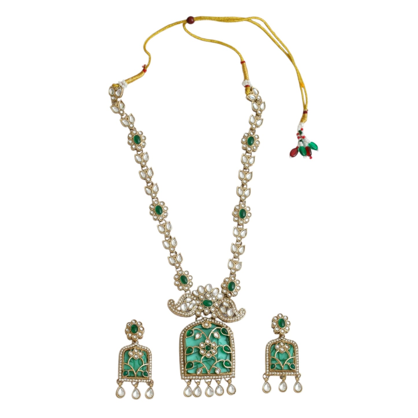 Rajmahal Kundan Neclace Set with Earrings