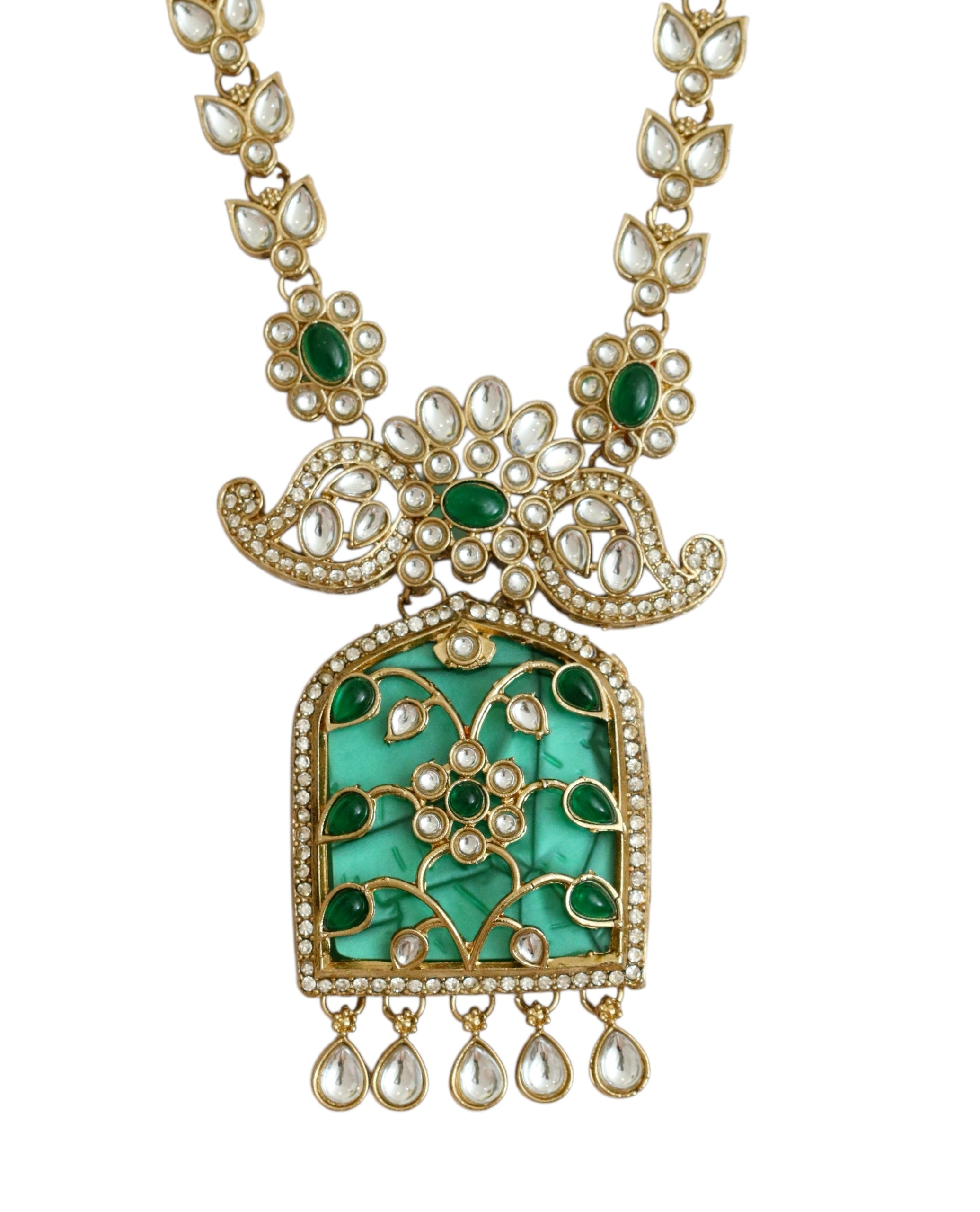 Rajmahal Kundan Neclace Set with Earrings