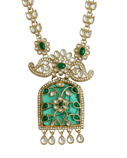Rajmahal Kundan Neclace Set with Earrings