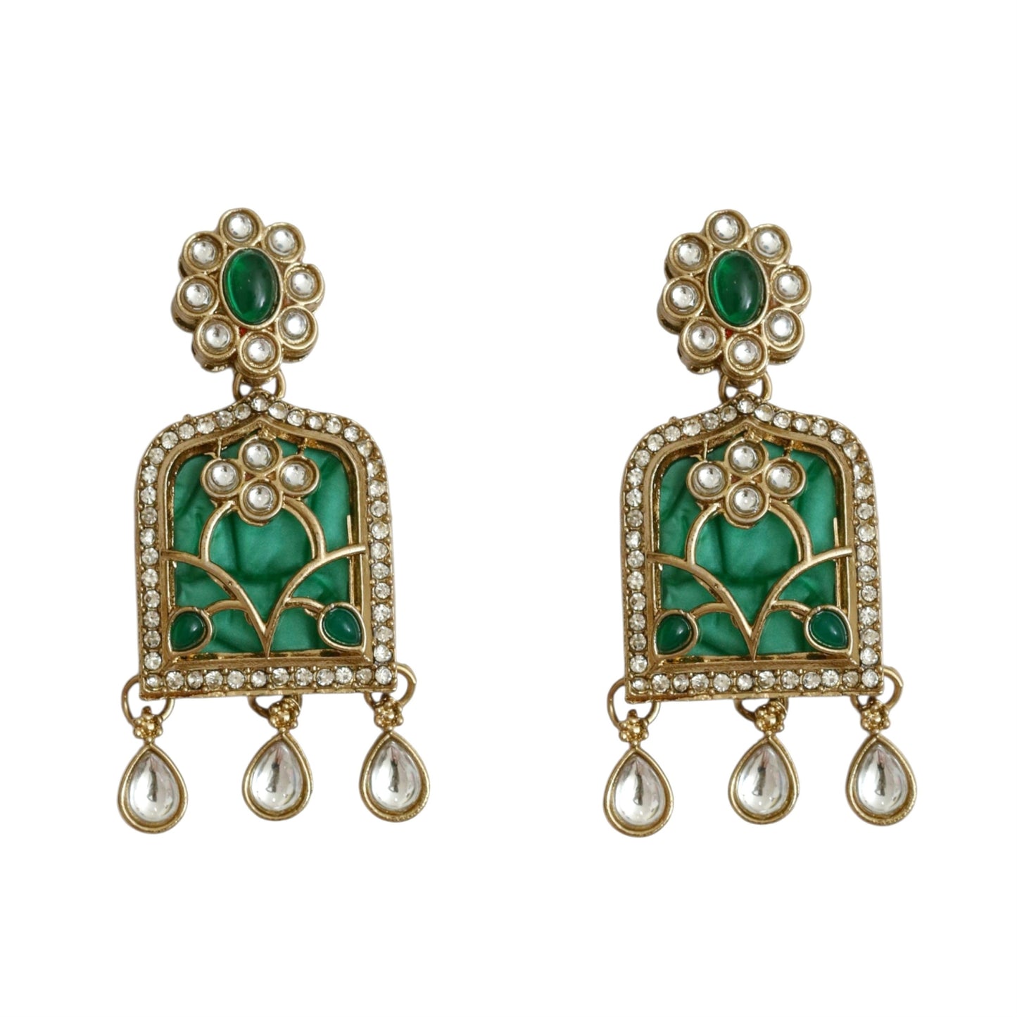 Rajmahal Kundan Neclace Set with Earrings