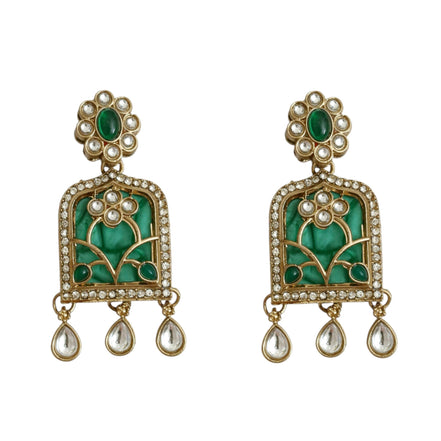 Rajmahal Kundan Neclace Set with Earrings