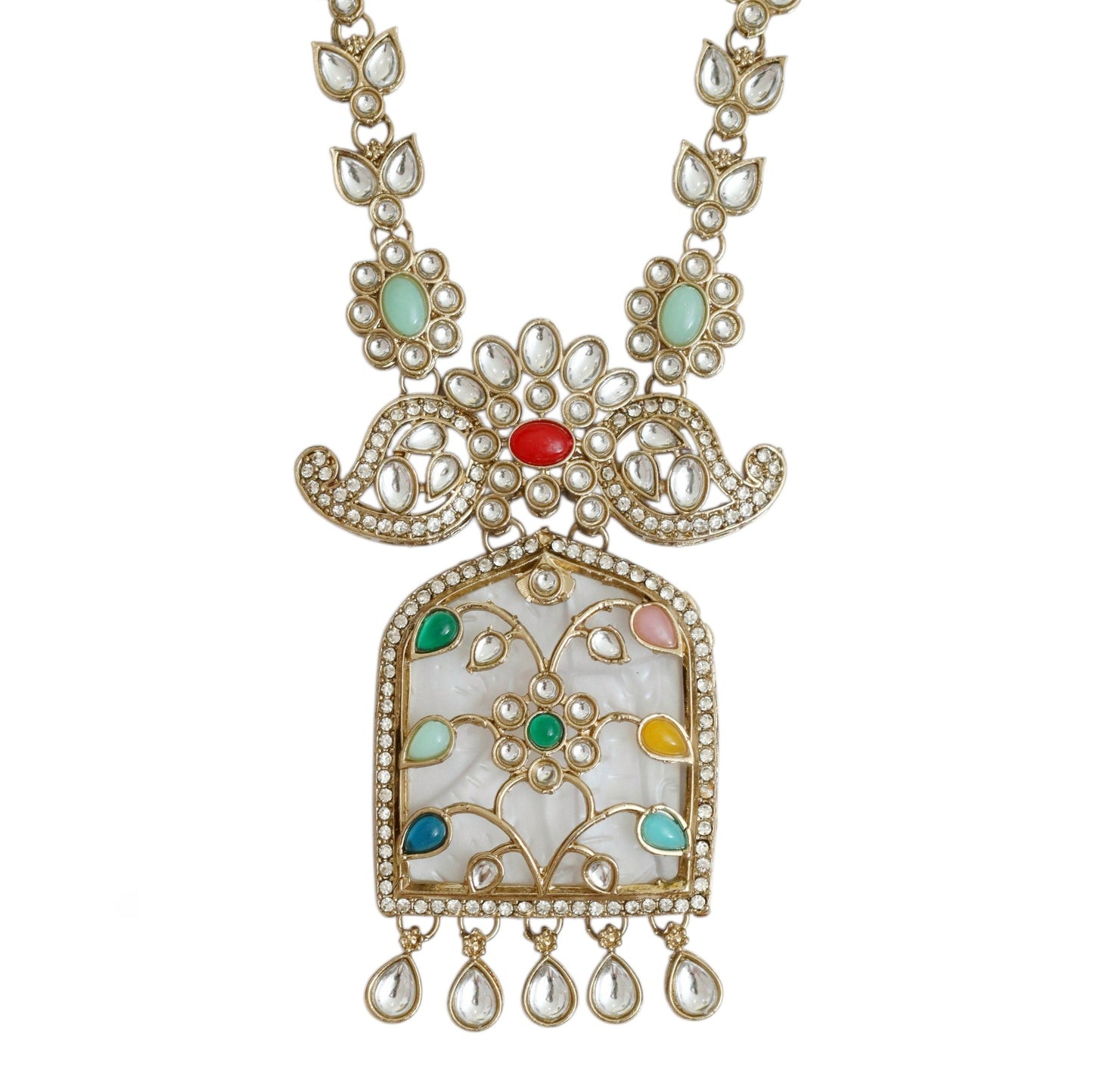 Rajmahal Kundan Neclace Set with Earrings