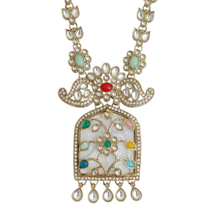 Rajmahal Kundan Neclace Set with Earrings