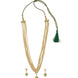 Elegant Floral Beaded Necklace Set with Earrings