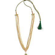Elegant Floral Beaded Necklace Set with Earrings