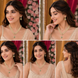 Elegant Floral Beaded Necklace Set with Earrings