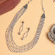 Multi-Layered Beaded Oxidised Necklace Earring Set