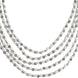 Multi-Layered Beaded Oxidised Necklace Earring Set