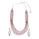 Multi-Layered Beaded Oxidised Necklace Earring Set