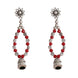 Multi-Layered Beaded Oxidised Necklace Earring Set