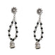 Multi-Layered Beaded Oxidised Necklace Earring Set
