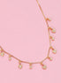 Heart Motif Gold Plated Necklace