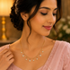 Heart Motif Gold Plated Necklace