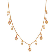 Heart Motif Gold Plated Necklace