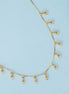 Radiant Teardrop Gold Plated Necklace