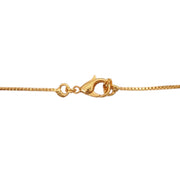 Gold Plated American Diamond Charm Necklace with Dangling Drop Charms