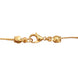 Gold Plated American Diamond Heart Charm Necklace with Stone Studded Dangle Charms
