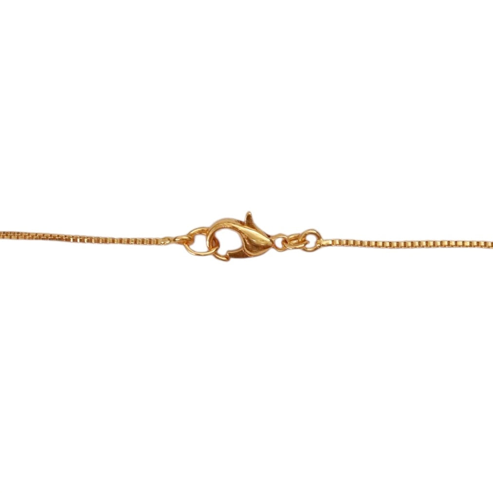 Dangling Butterfly Pendant Gold Plated Necklace